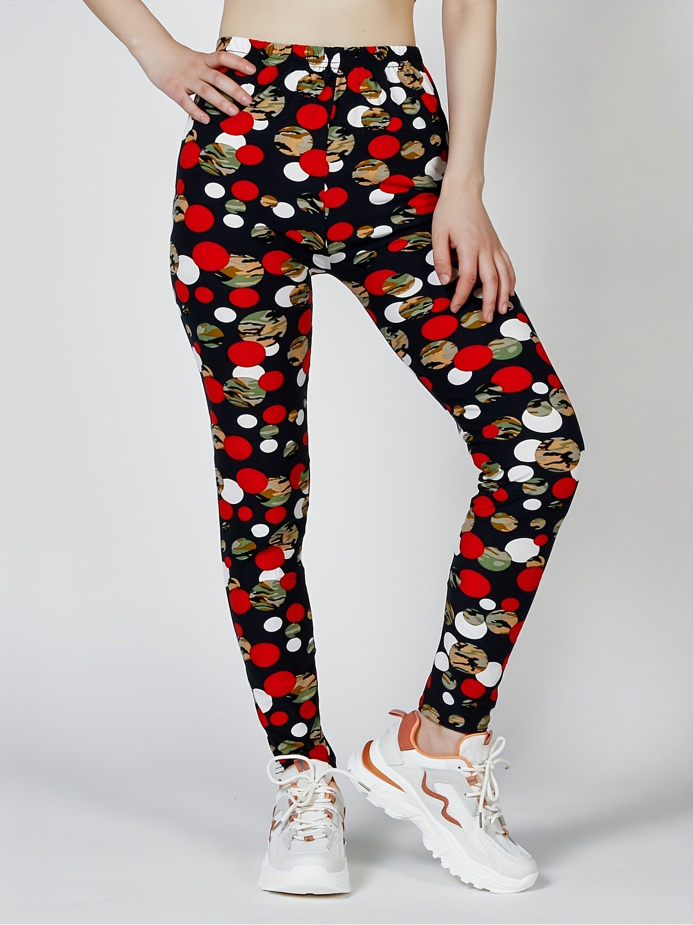 Leggings con estampado de camuflaje | Pantalones ajustados elásticos informales para uso diario