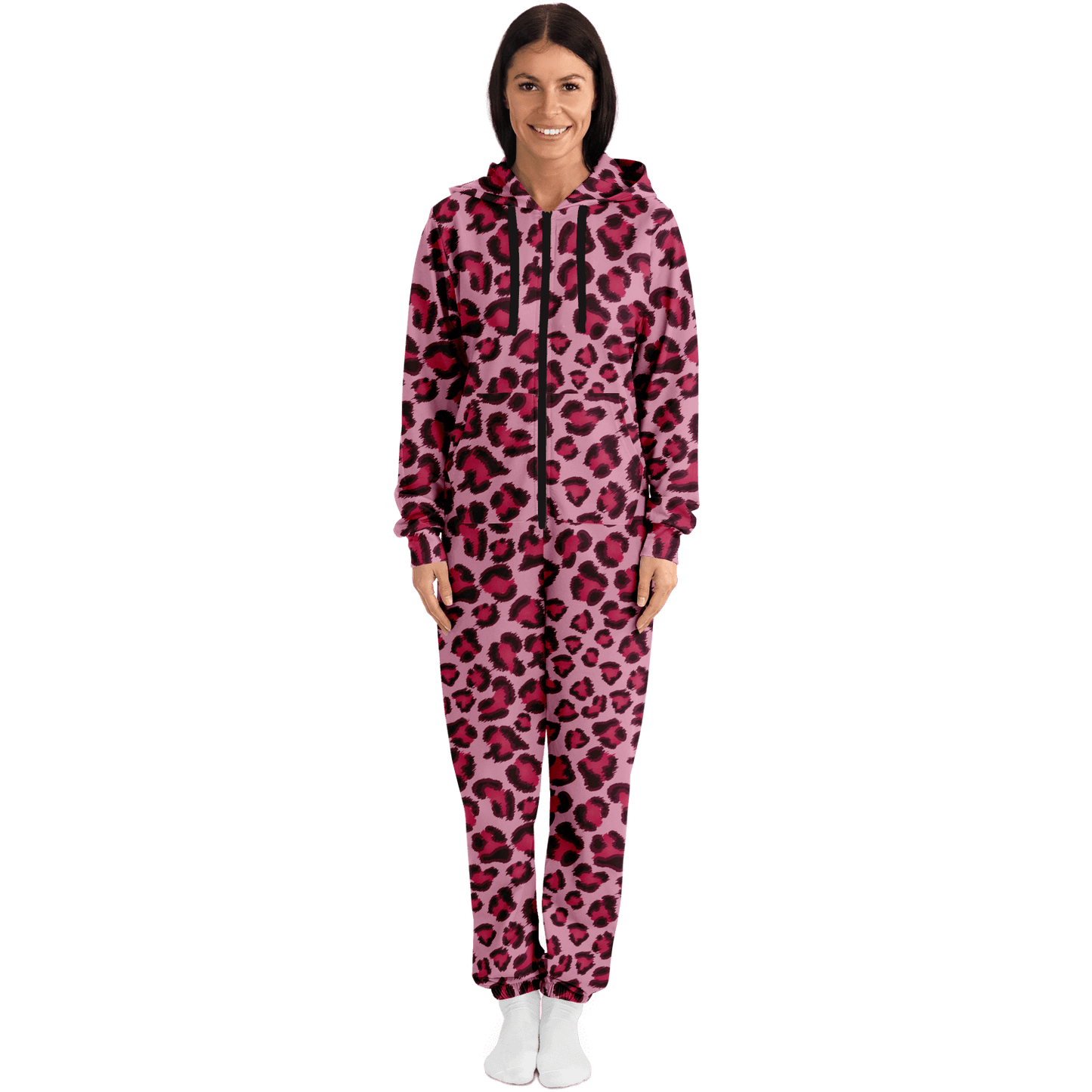 Leopard Onesie | Pink, Cherry, and Black Print | Unisex