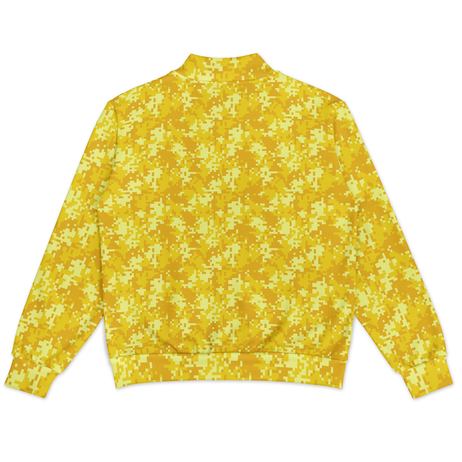 Baseball Jacket in Yellow Pixel Camouflage