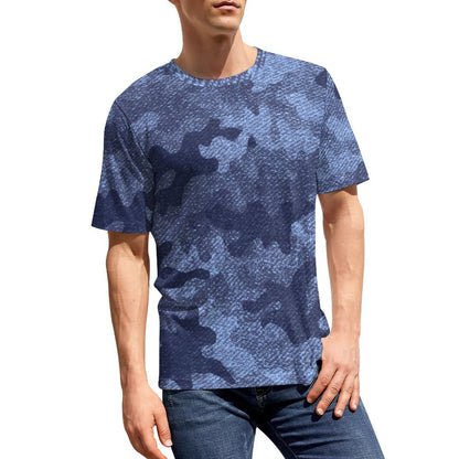 Camo Shirt | Denim Blue Camouflage T