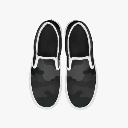 Camo Slip-On Shoes | Black Camouflage