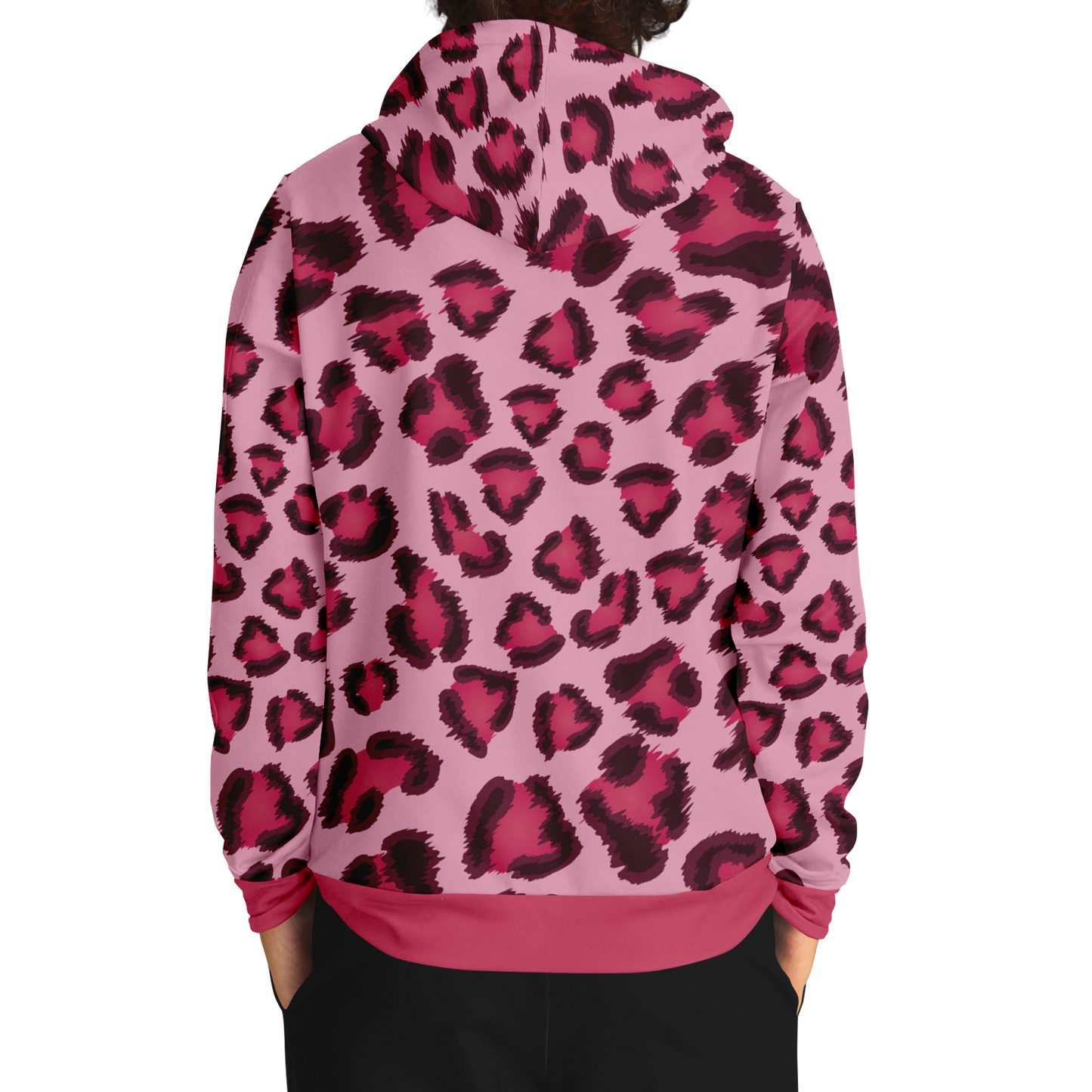 Leopard Hoodie | Pink, Cherry, and Black