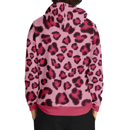 Leopard Hoodie | Pink, Cherry, and Black