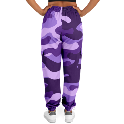 Camo Cargo Pants | Unisex | Purple, Blue & Mauve Camouflage