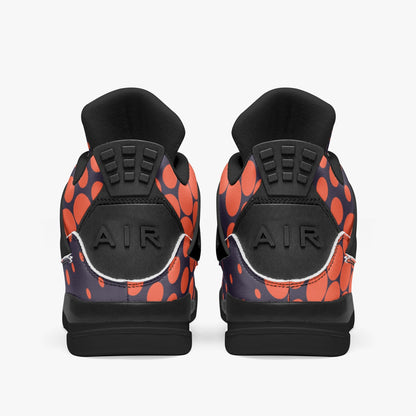 Camo Jordans AJ4 | Orange & Blue Digital Camouflage