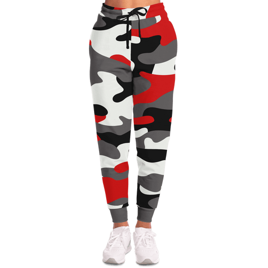 Camo Sweatpants | Unisex | Red, Black & White