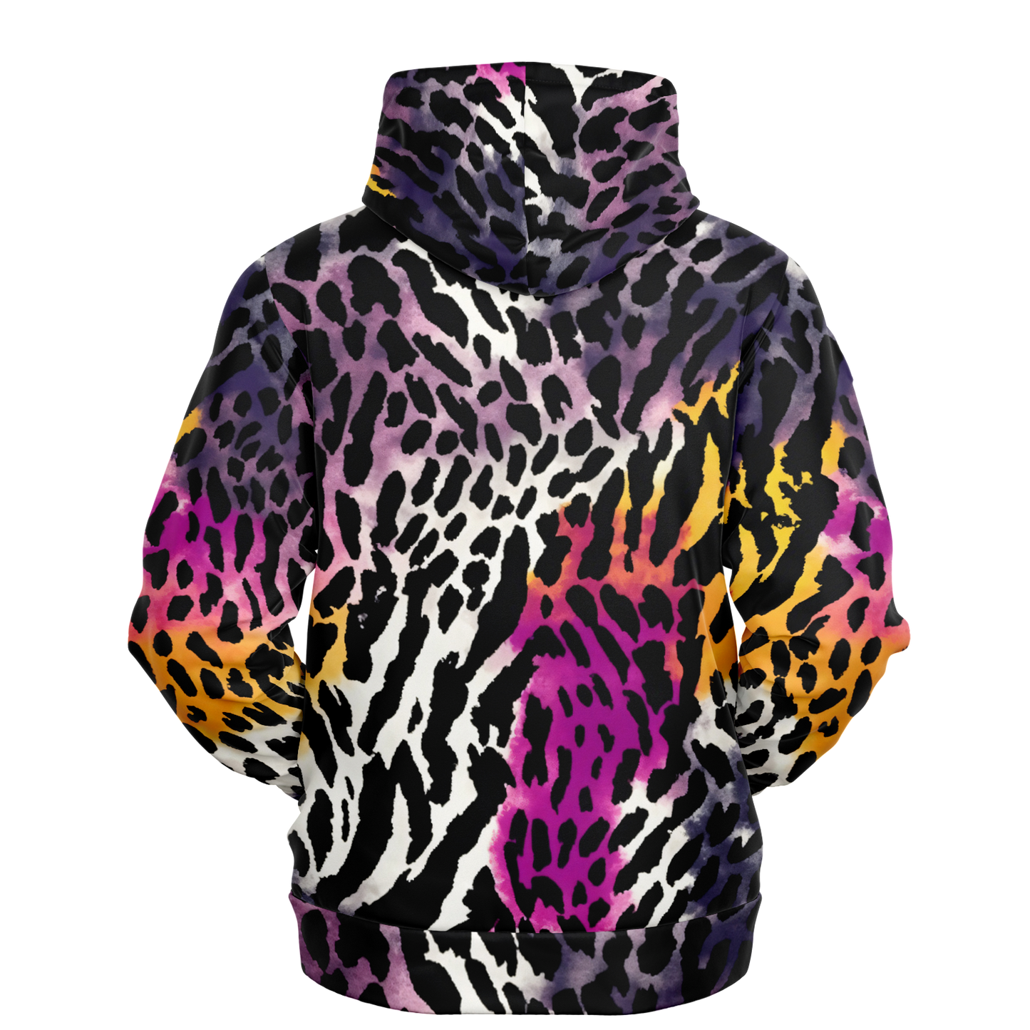 Leopard Hoodie | Bauhaus Magenta & White