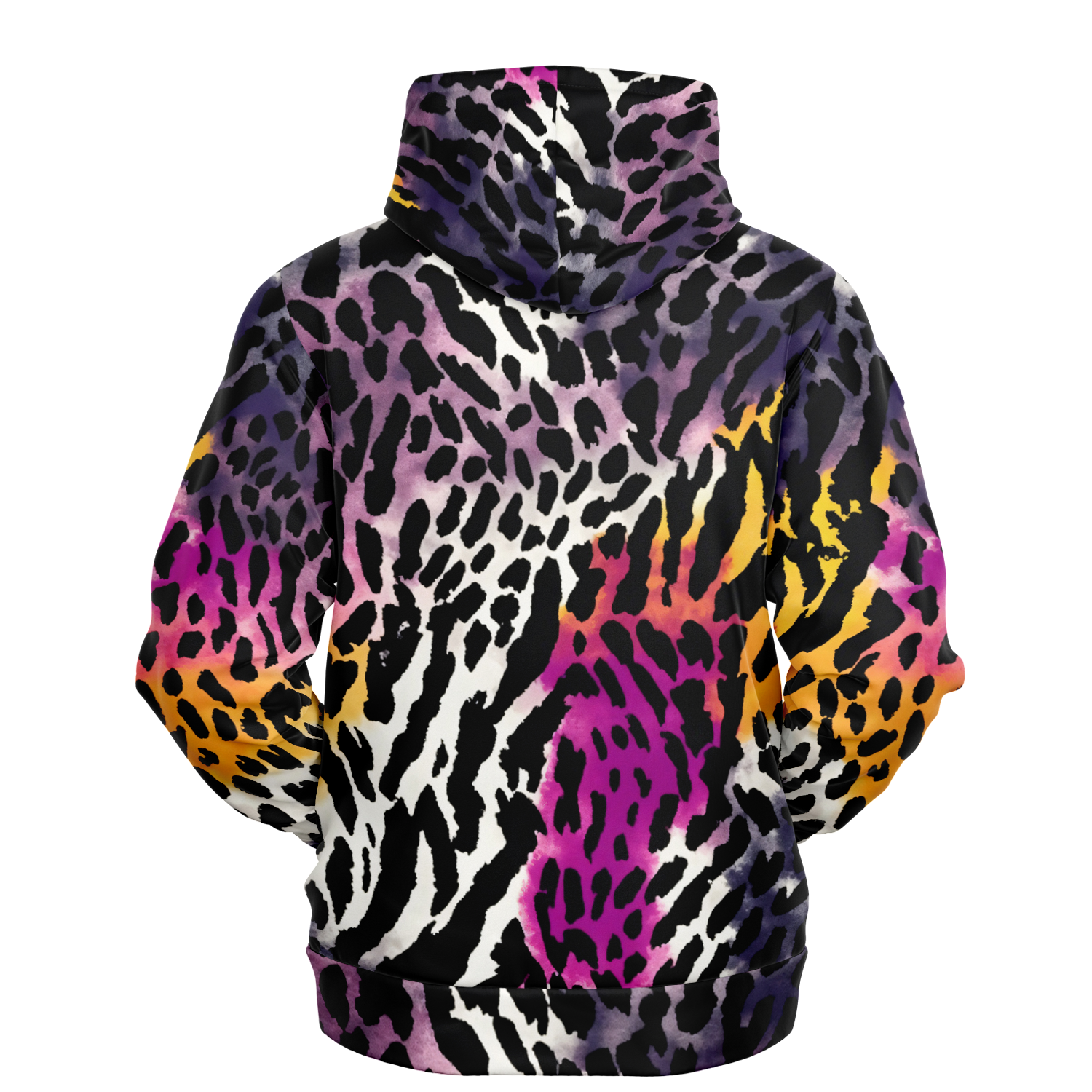 Leopard Hoodie | Bauhaus Magenta & White