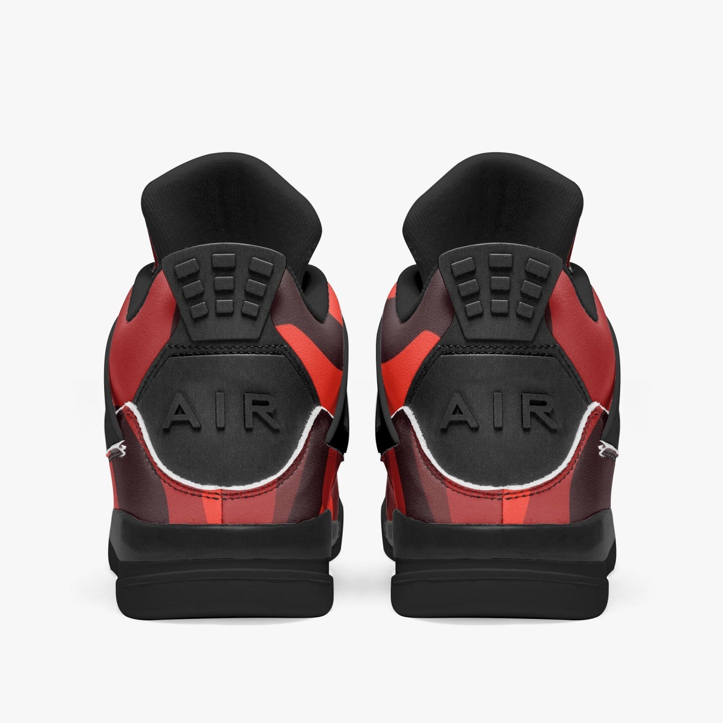 Camo Jordans AJ4 | Scarlet Red and Black Camouflage