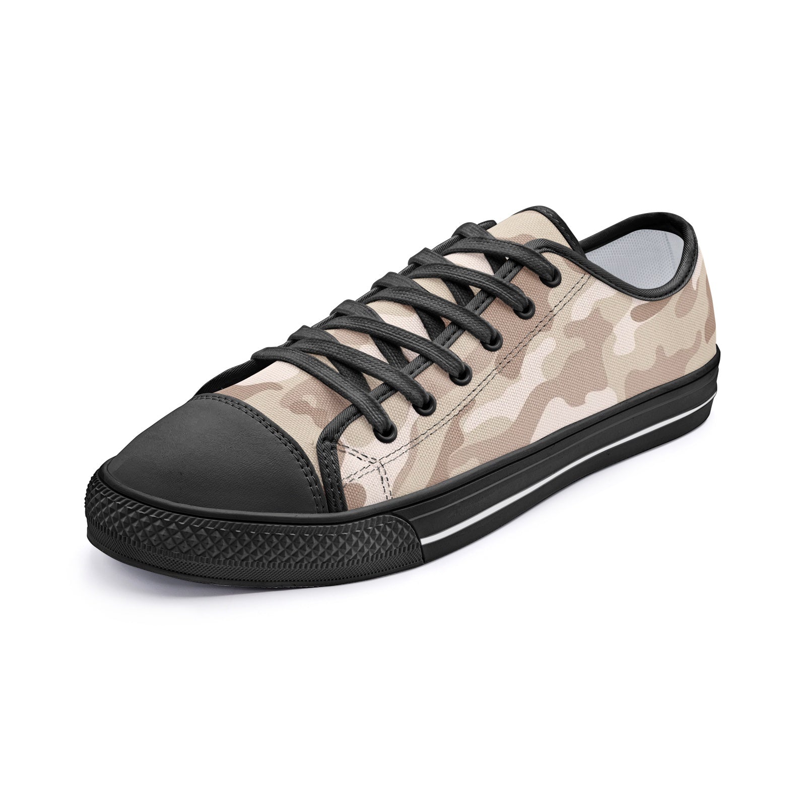 Camo Shoes | Low Top Canvas | Desert Brown Camouflage