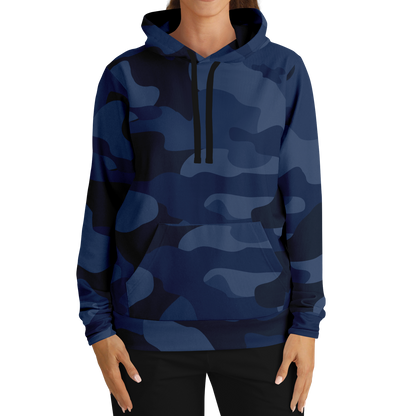 Camo Hoodie | Deep Blue Camouflage Pullover