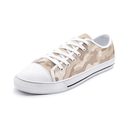 Camo Shoes | Low Top Canvas | Desert Brown Camouflage