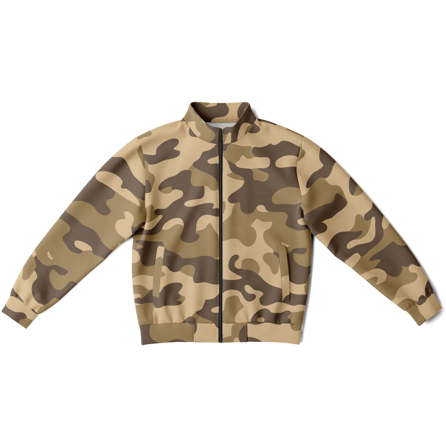 Camo Track Jacket | Khaki Camouflage