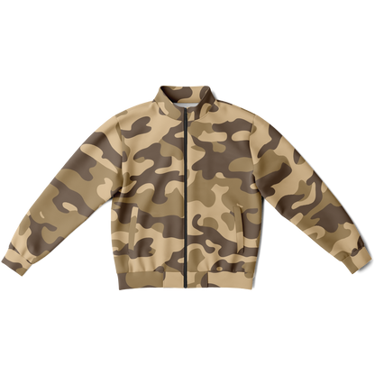 Camo Track Jacket | Khaki Camouflage