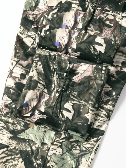 Men's Camo Cargo Pants with Multi-Pocket | Loose Fit