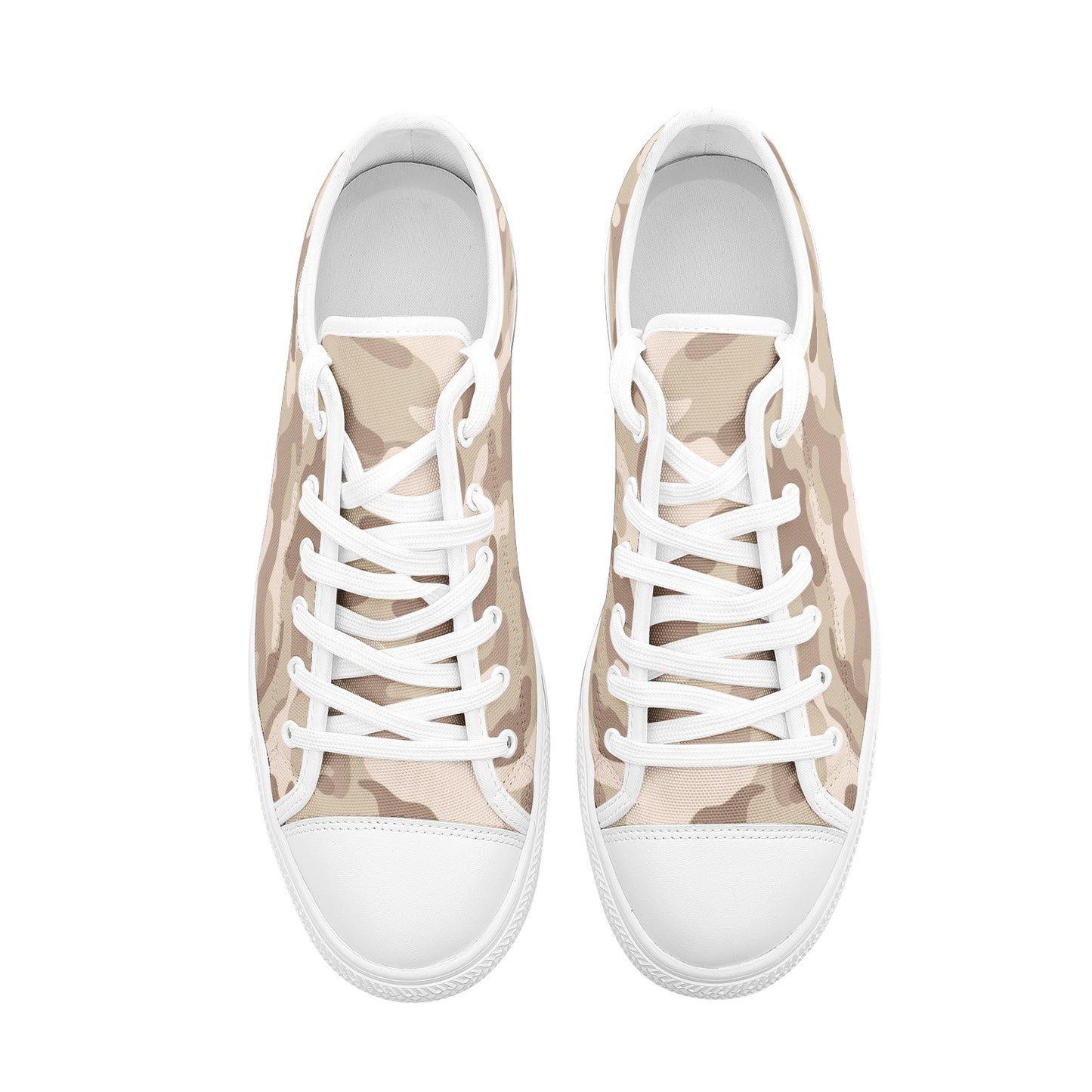 Camo Shoes | Low Top Canvas | Desert Brown Camouflage