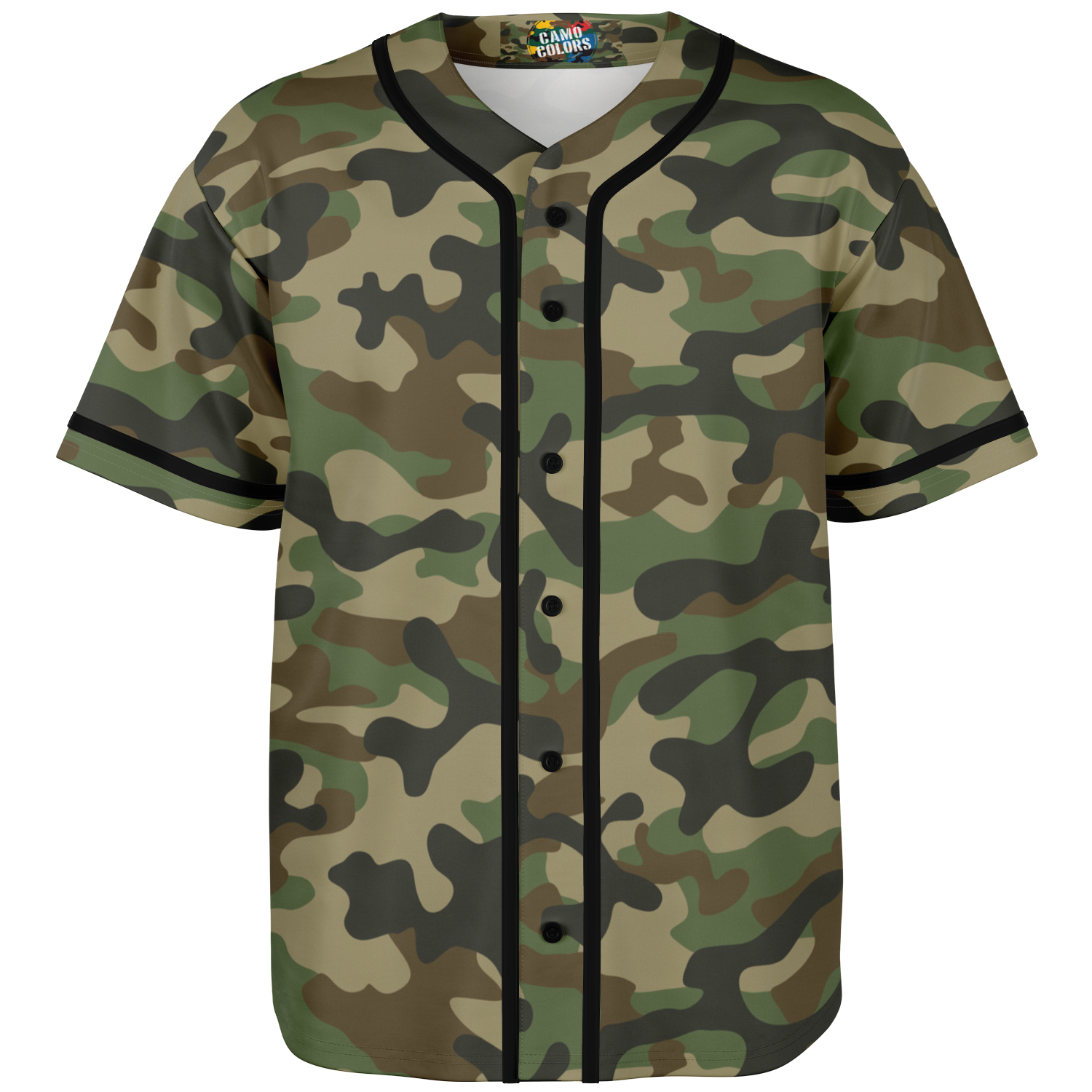 Camo Baseball Jersey | Military Brown Camouflage