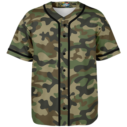 Camo Baseball Jersey | Military Brown Camouflage