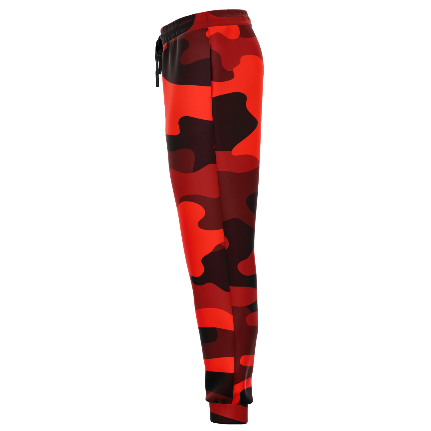 Camo Joggers | Unisex | Scarlet Red & Black