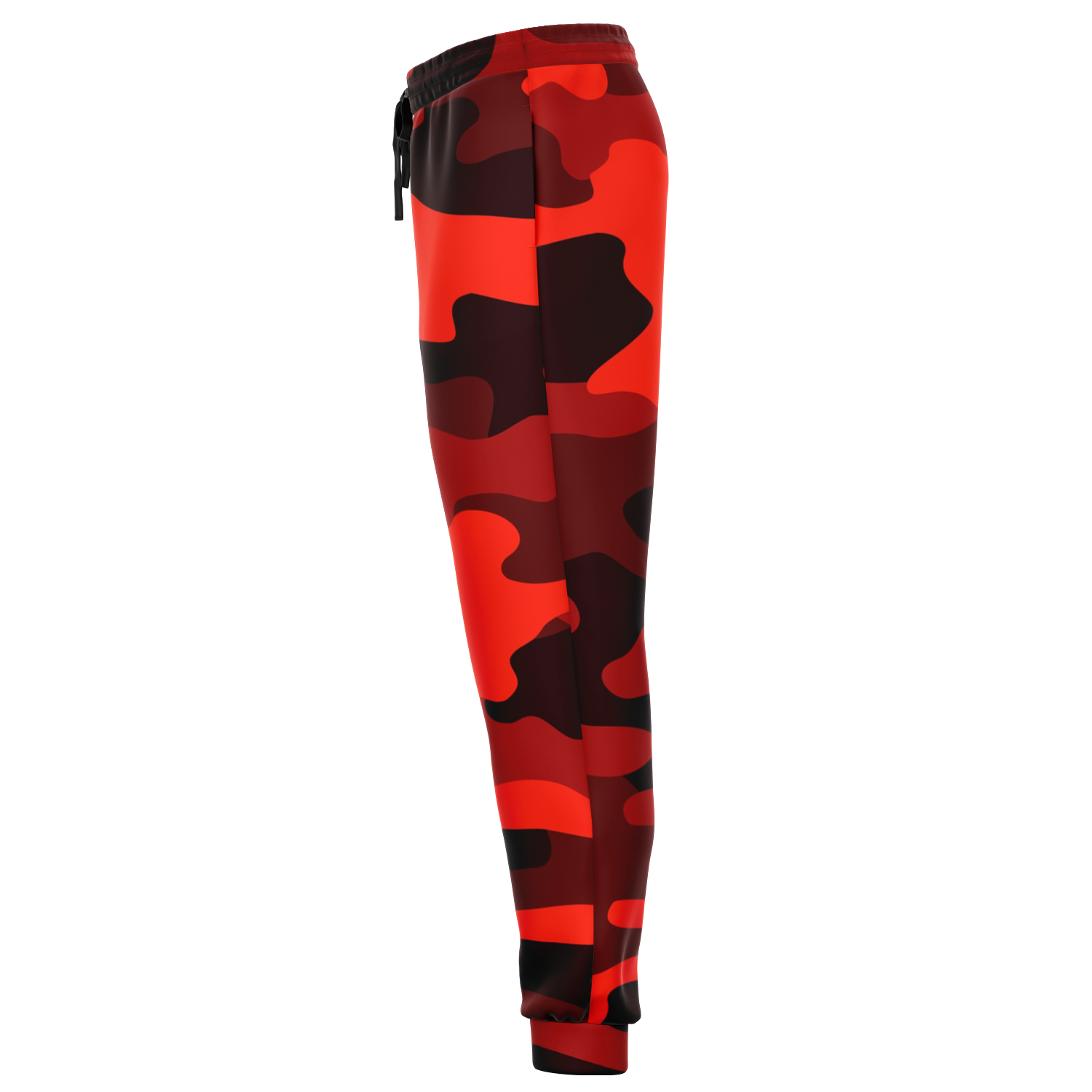 Camo Joggers | Unisex | Scarlet Red & Black