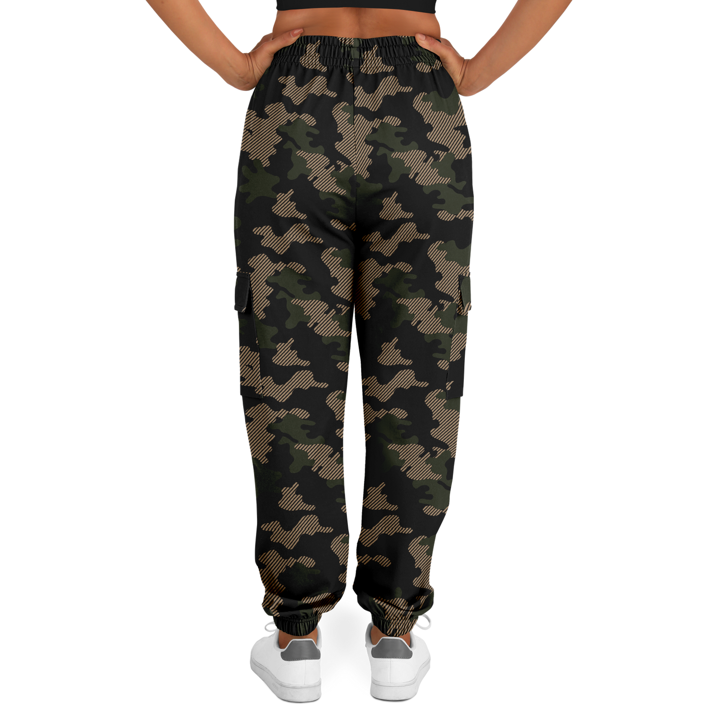 Pantalones cargo de camuflaje verde | Camuflaje negro y jungla oscura