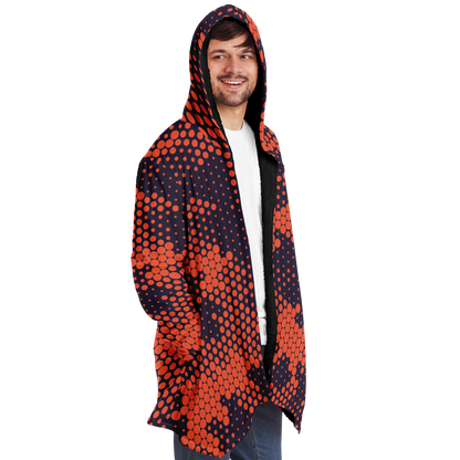 Camo Cloak | Orange & Blue Digital Camouflage | Microfleece