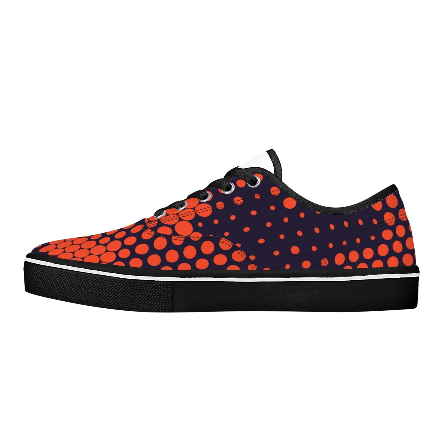 Camo Skate Shoes | Orange & Blue Digital Camouflage