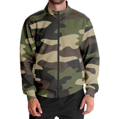 Camo Track Jacket | Classic Green Camouflage