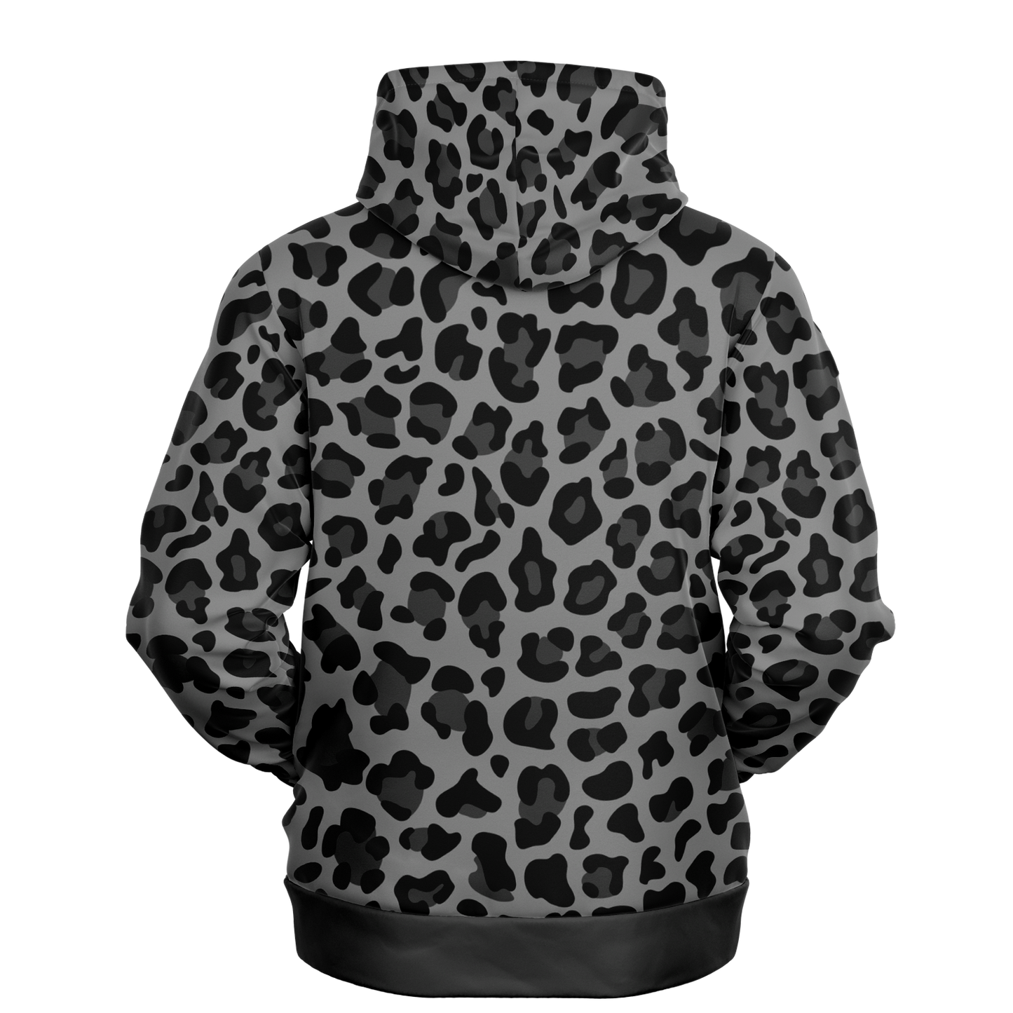 Leopard Hoodie | Black and Gray Pattern | Unisex