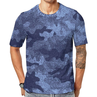 Camo Shirt | Denim Blue Camouflage T