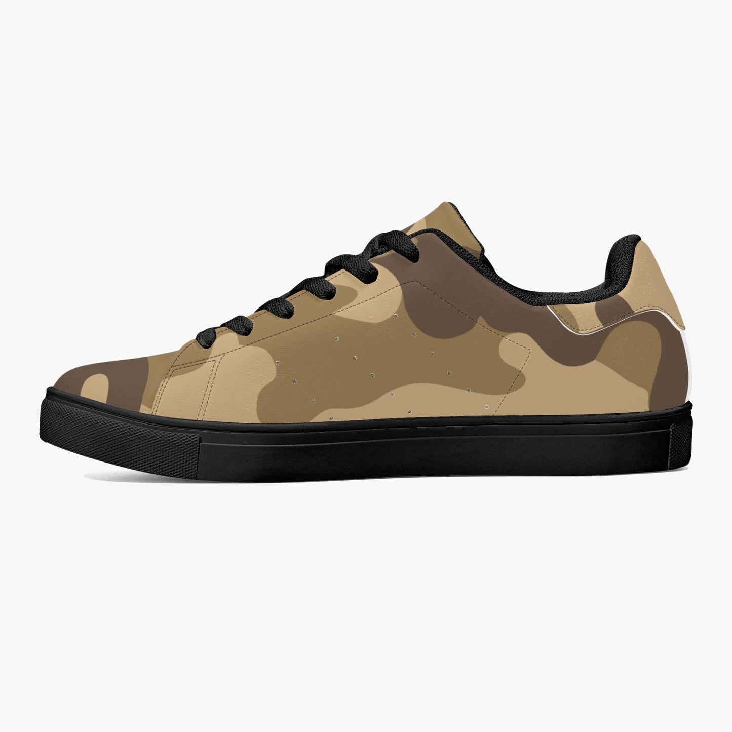 Camo Sneakers | Classic Low-Top Leather | Khaki