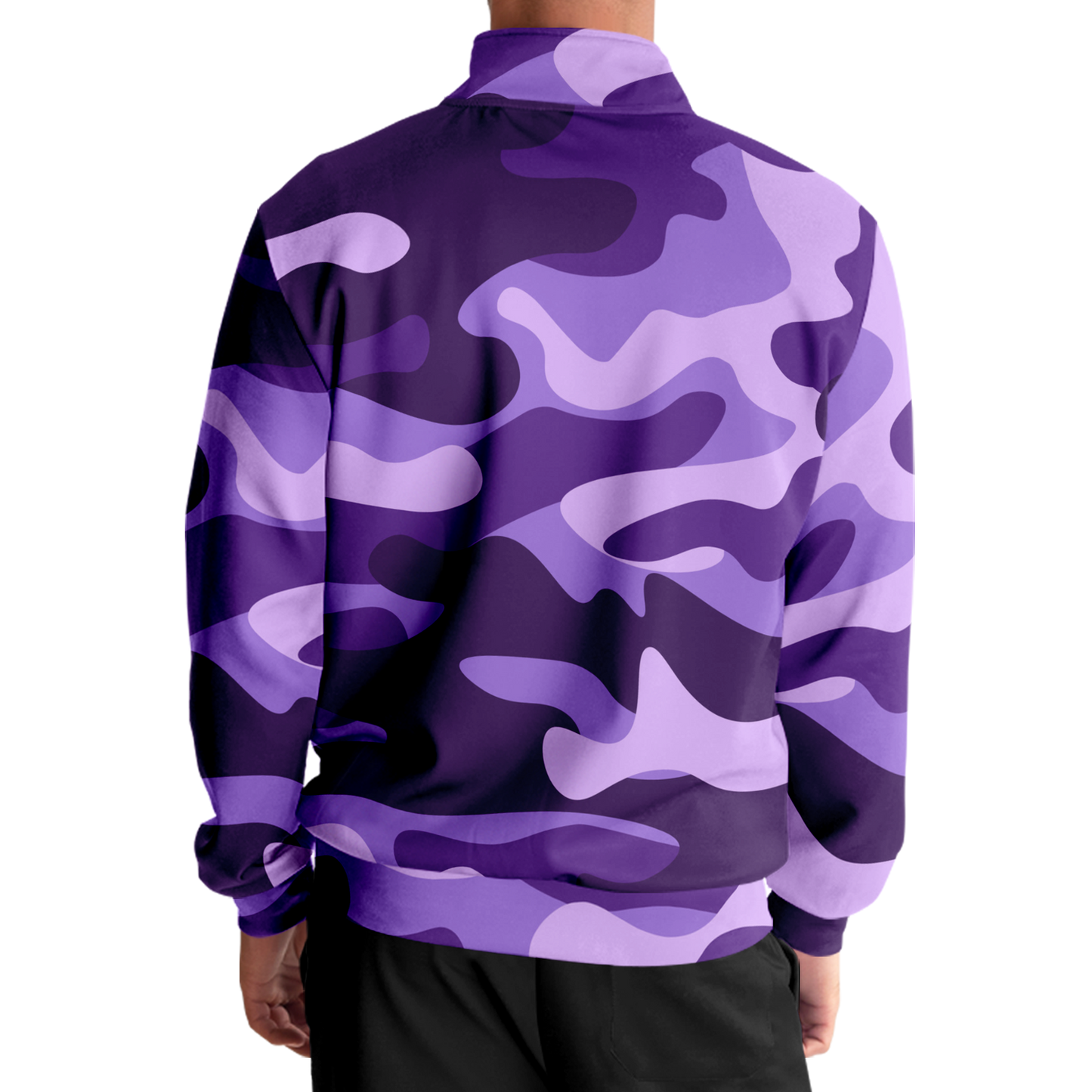 Camo Track Jacket | Purple, Blue & Mauve Camouflage