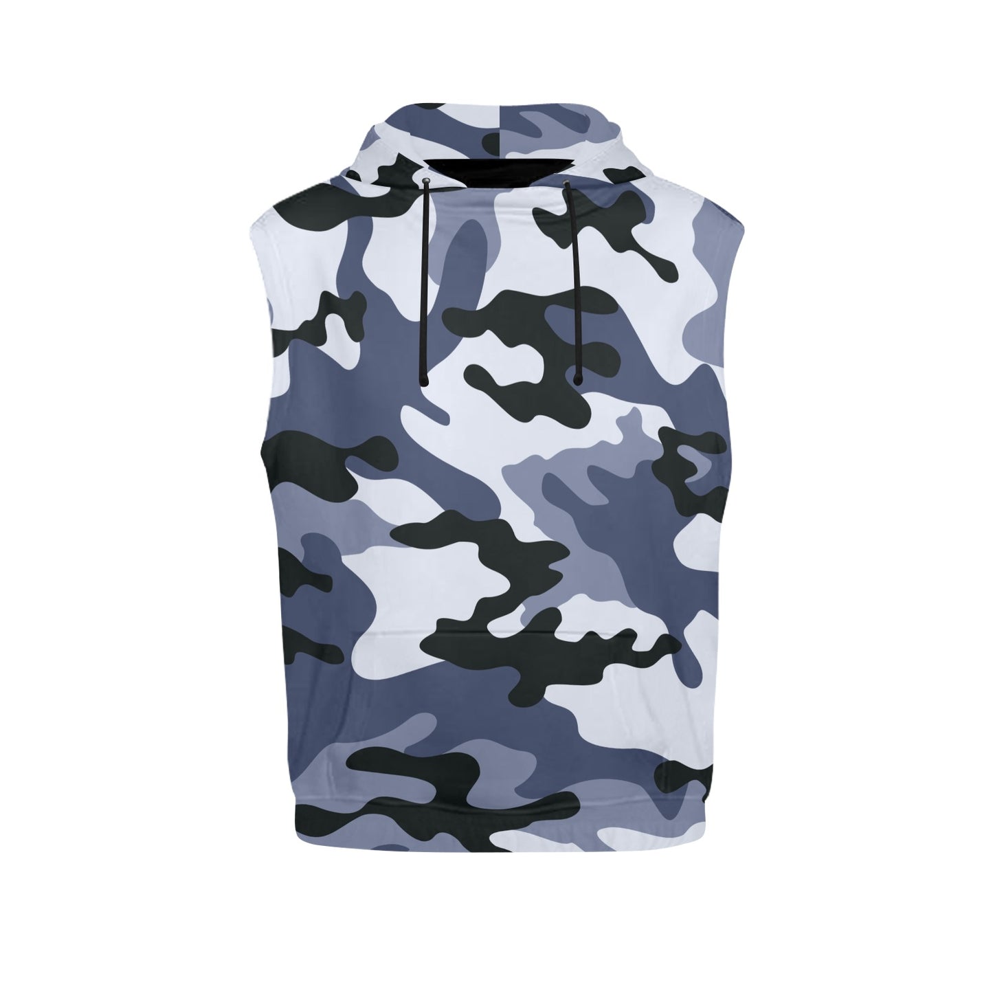 Sleeveless Camo Hoodie For Women | Light Blue Camouflage