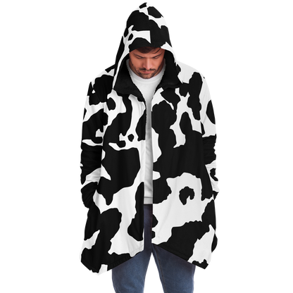 Camo Cloak | Black & White Cow Camouflage | Microfleece