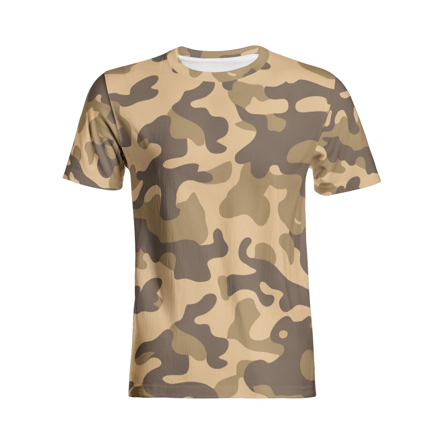 Camo T-shirt | Cotton | Unisex | Khaki Camouflage