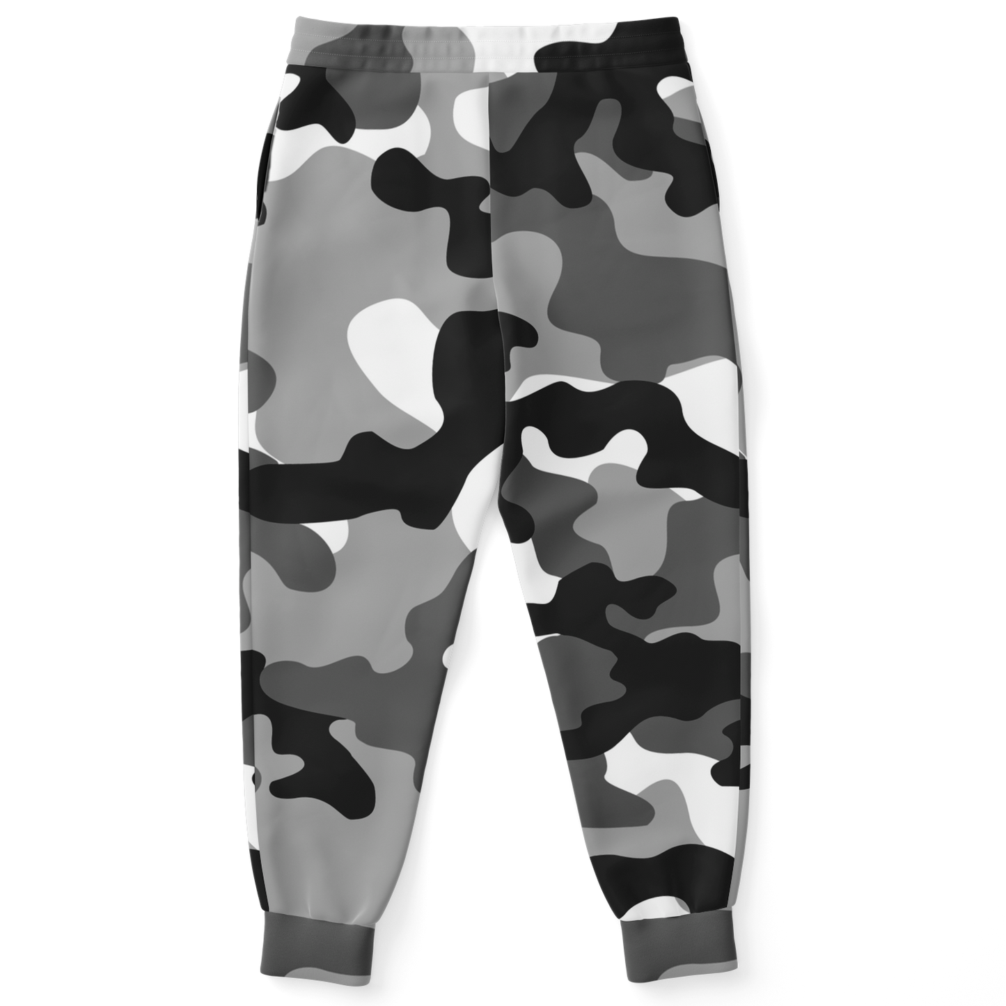 Camo Sweatpants | Unisex | Black, White & Gray Camouflage