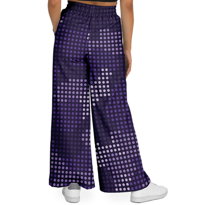 Camo Wide Leg Pants | Blue Led Screen Camouflage