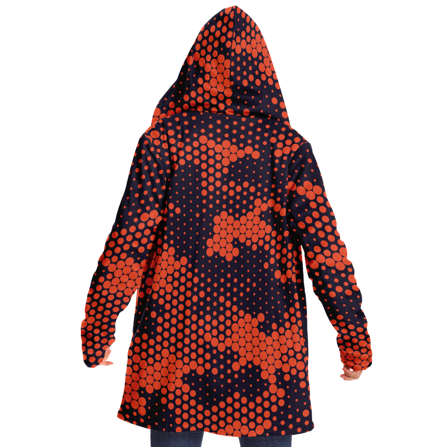 Camo Cloak | Orange & Blue Digital Camouflage | Microfleece