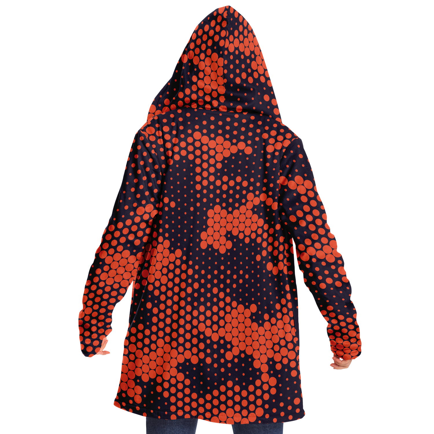 Camo Cloak | Orange & Blue Digital Camouflage | Microfleece