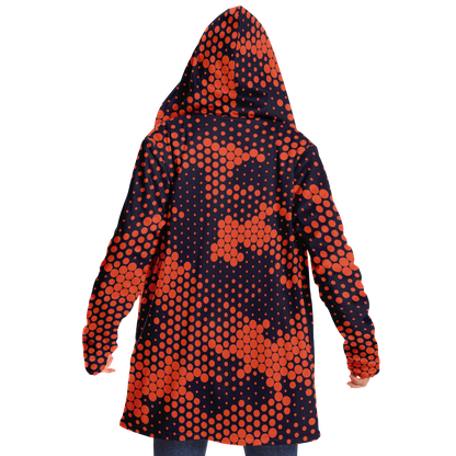 Camo Cloak | Orange & Blue Digital Camouflage | Microfleece