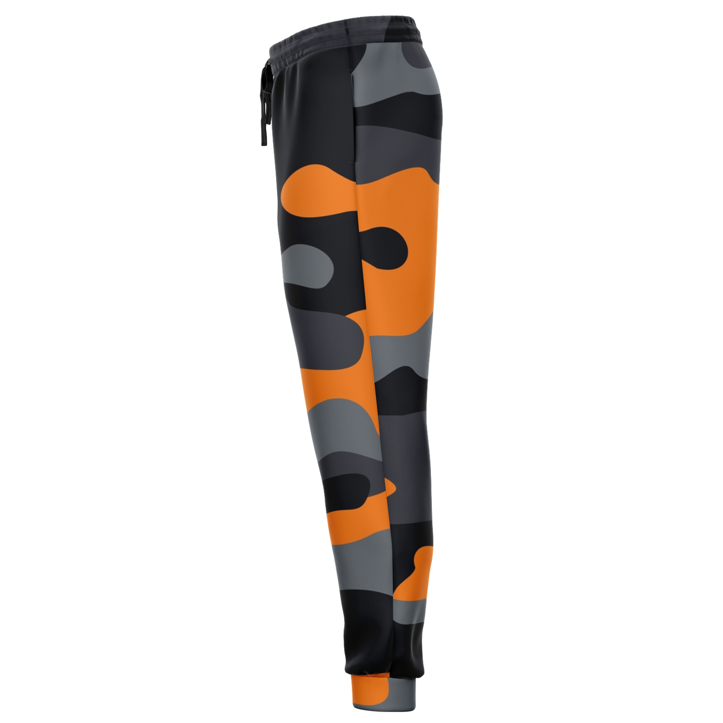 Camo Sweatpants | Unisex | Orange, Gray & Black Camouflage