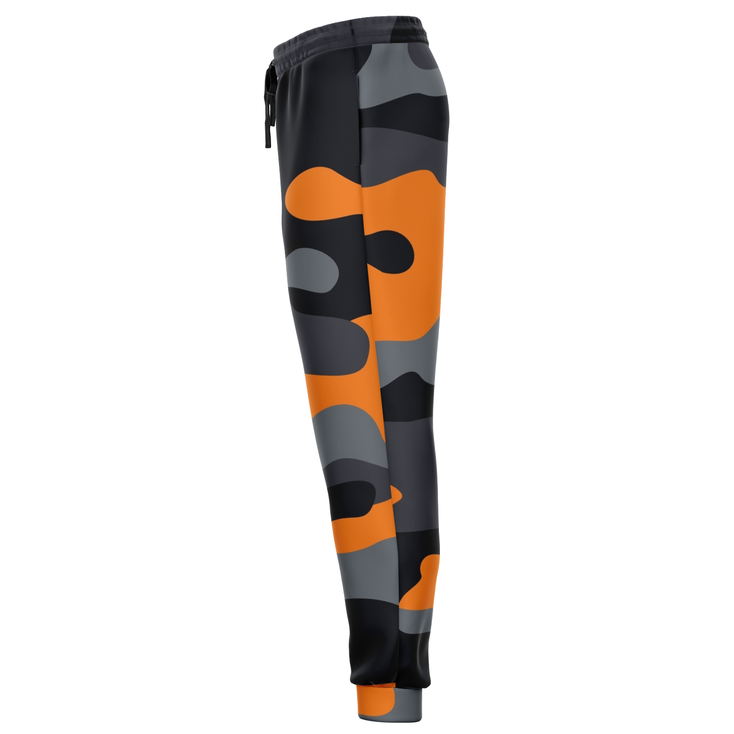 Camo Sweatpants | Unisex | Orange, Gray & Black Camouflage