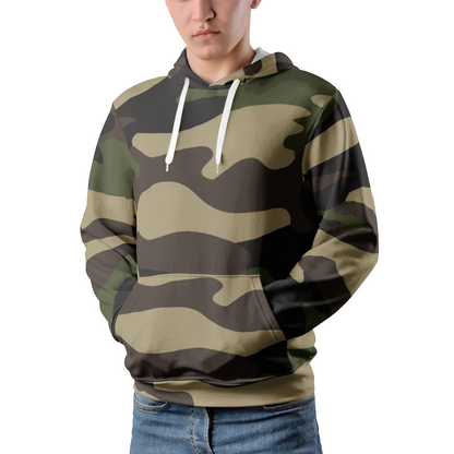 Men's Pullover Hoodie | Classic Green Camouflage