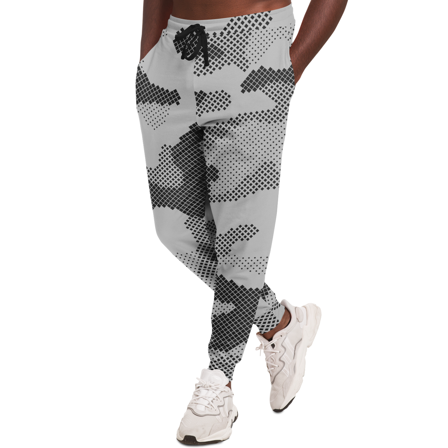 Camo Joggers | Unisex | Black & White Digital