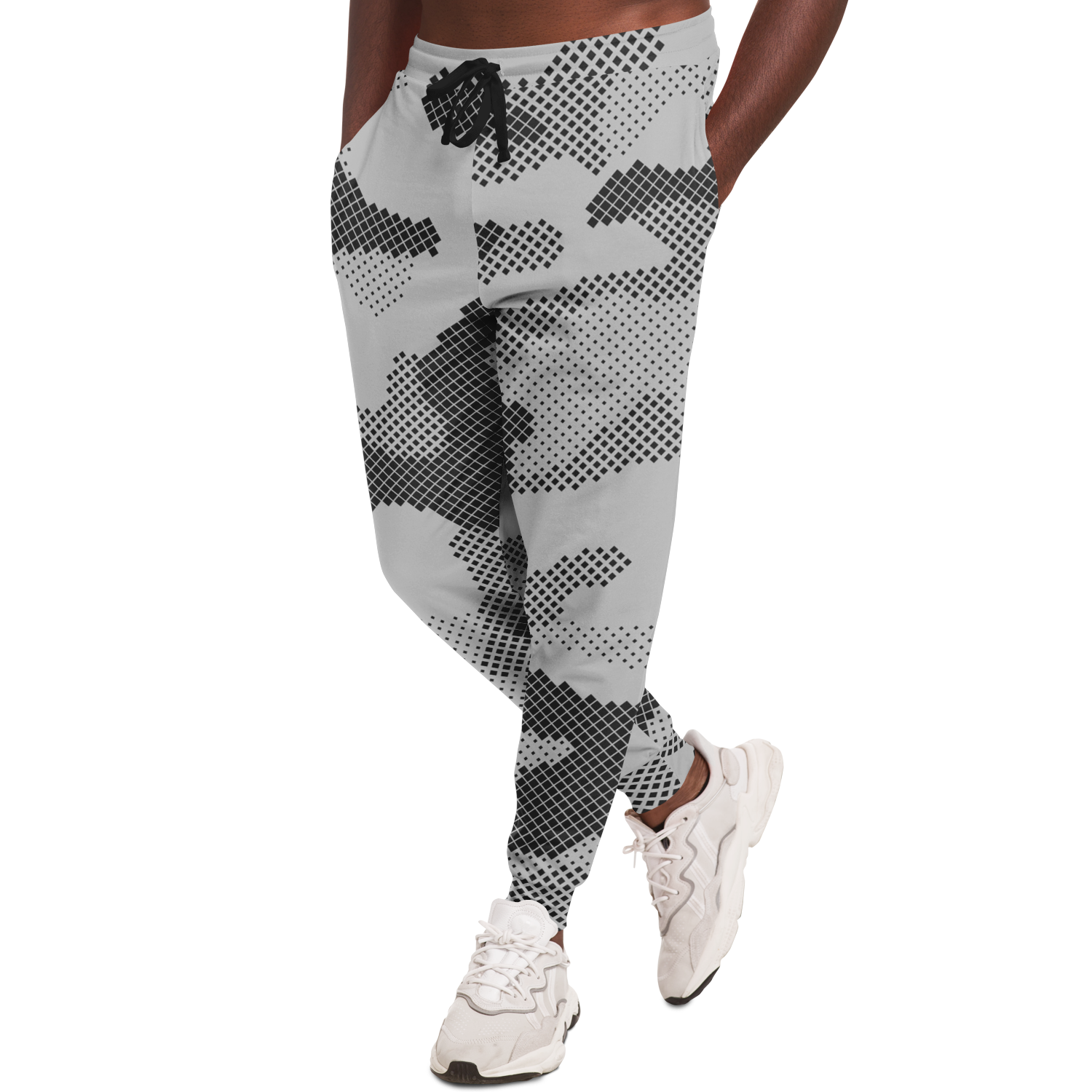 Camo Joggers | Unisex | Black & White Digital