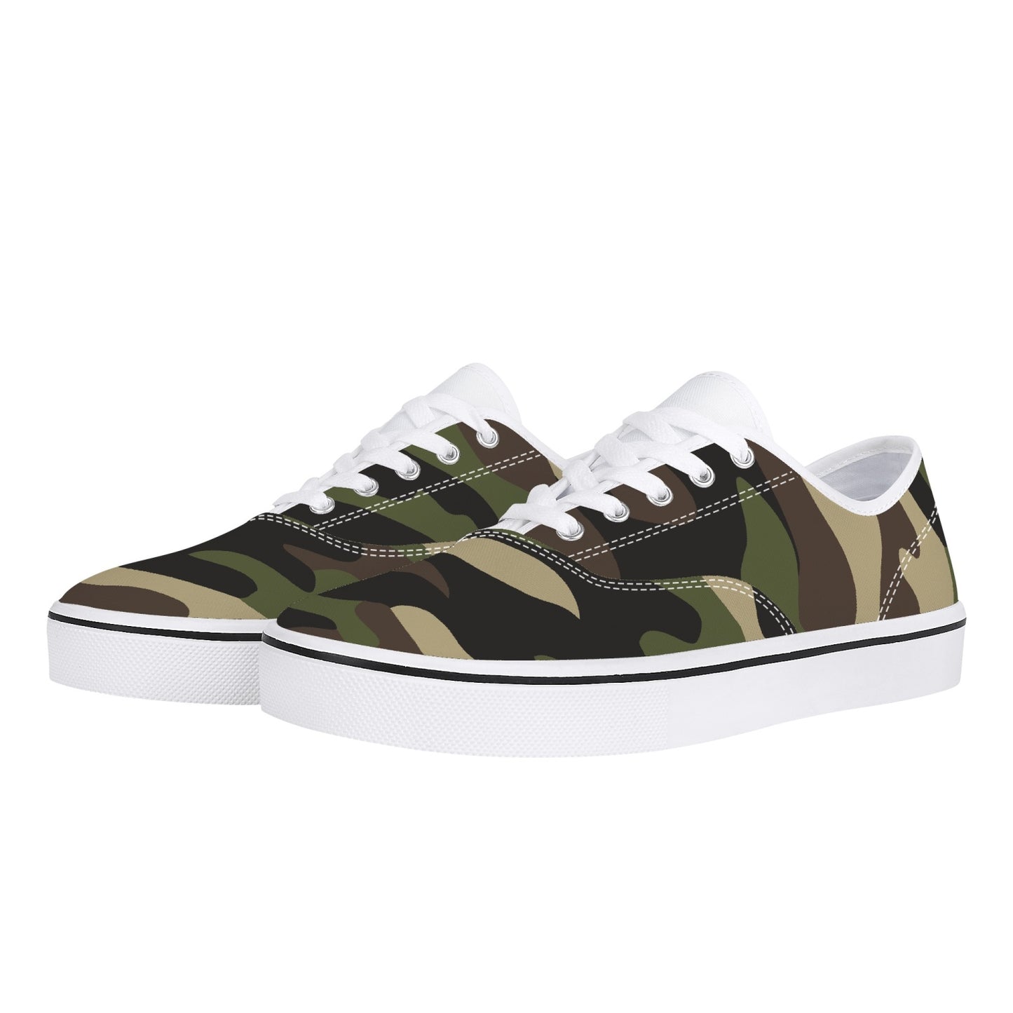 Camo Skate Shoes | Classic Green Camouflage