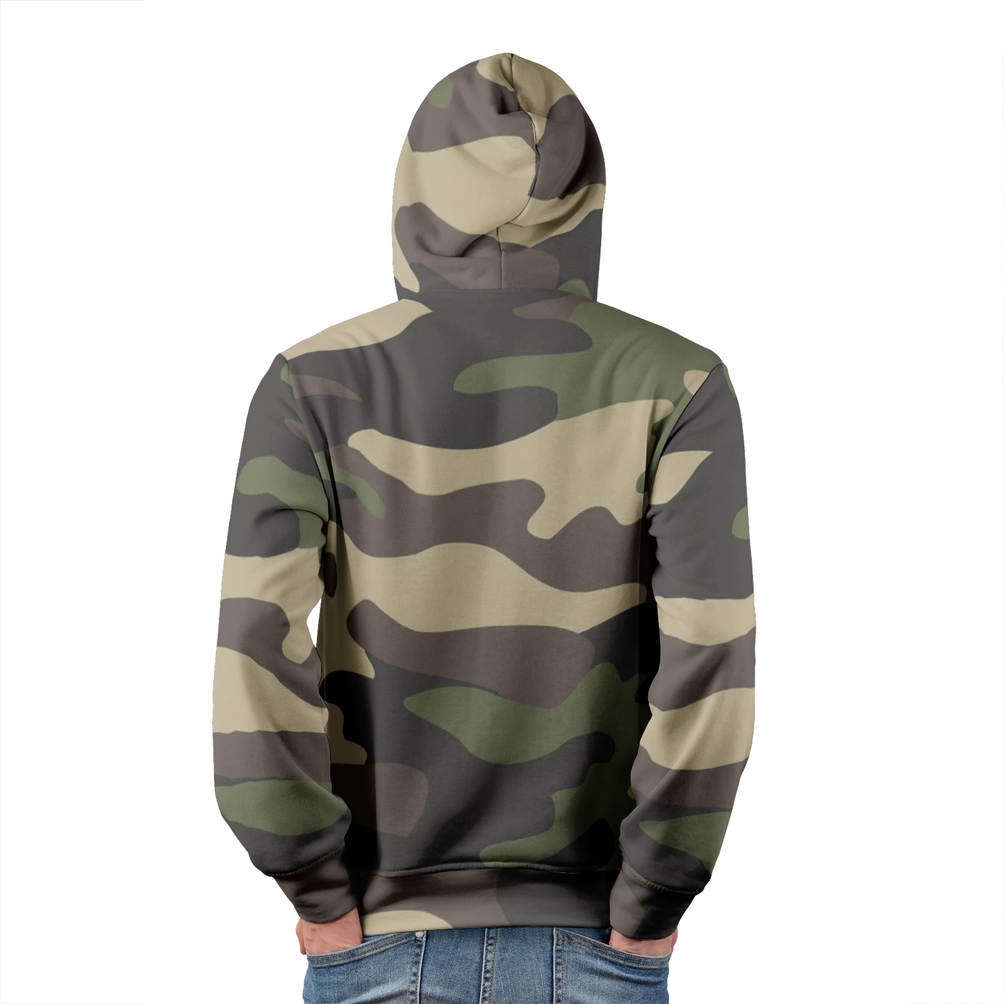 Men's Pullover Hoodie | Classic Green Camouflage