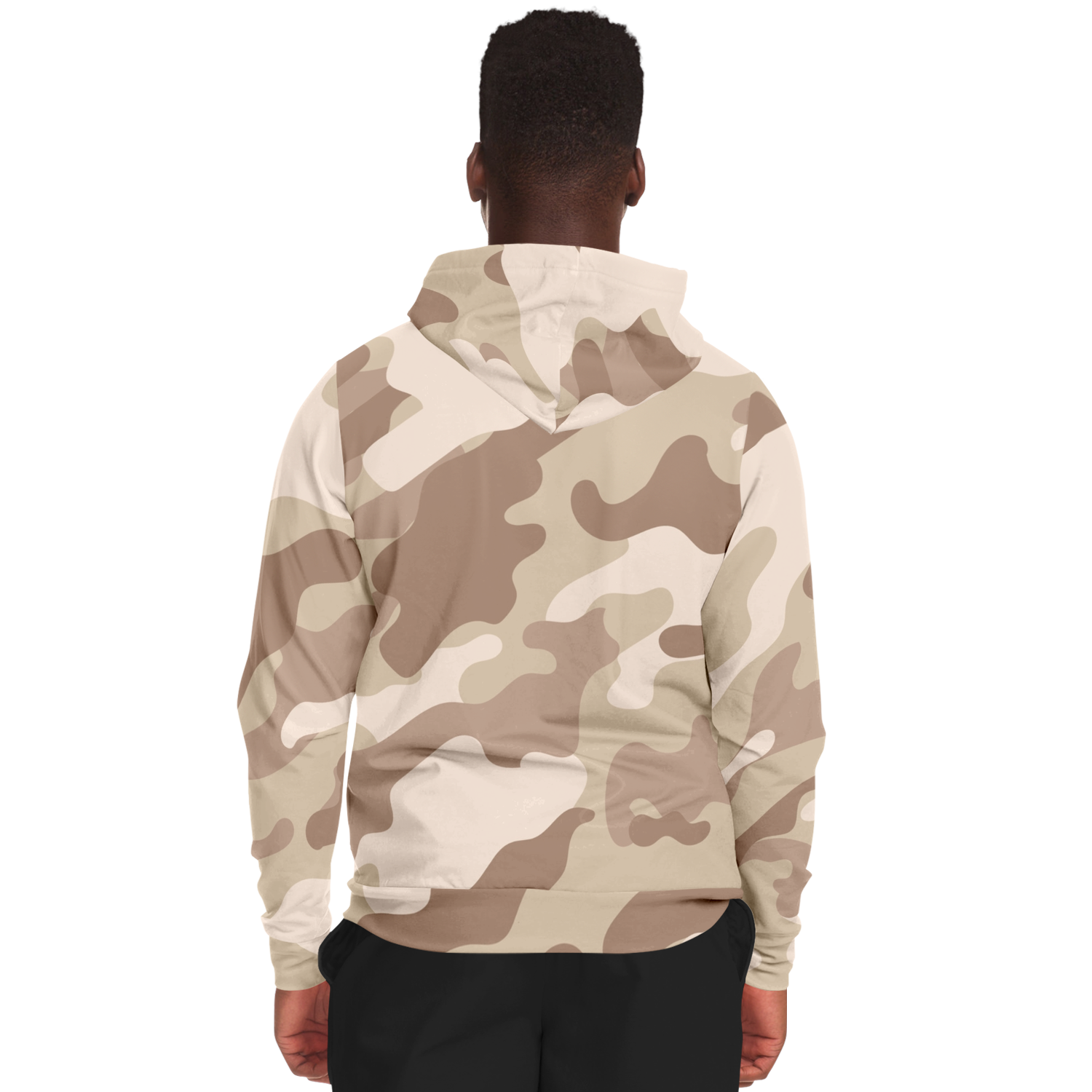 Zip-Up Hoodie | Desert Brown Camouflage