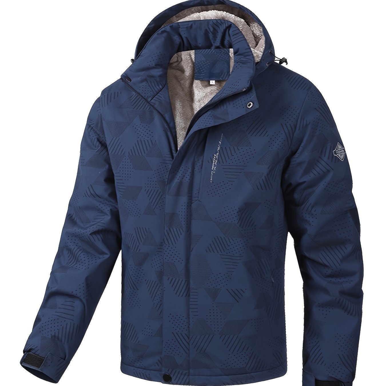 Durable Men's Winter Jacket: Scratch-Resistant, Windproof, Warm Fleece