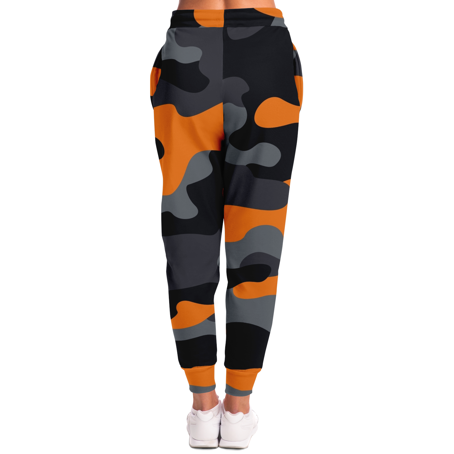 Camo Sweatpants | Unisex | Orange, Gray & Black Camouflage